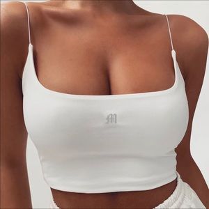 Women’s “most wanted” white crop top